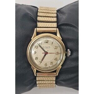 Vintage WADSWORTH Automatic Watch 10K Gold Filled Swiss PARTS OR REPAIR